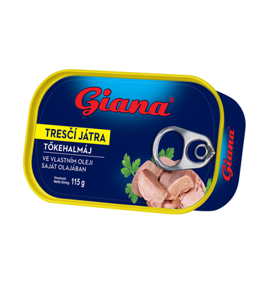 Tőkehalmáj saját olajban füstölt ízesítéssel 115g