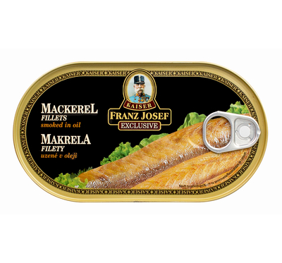 Makrélafilé füstölt, növényi olajban 170 g